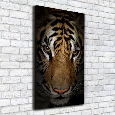 Impresión en lienzo vertical Tigre