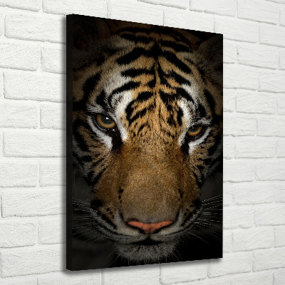 Impresión en lienzo vertical Tigre