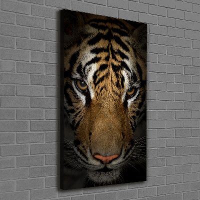 Impresión en lienzo vertical Tigre