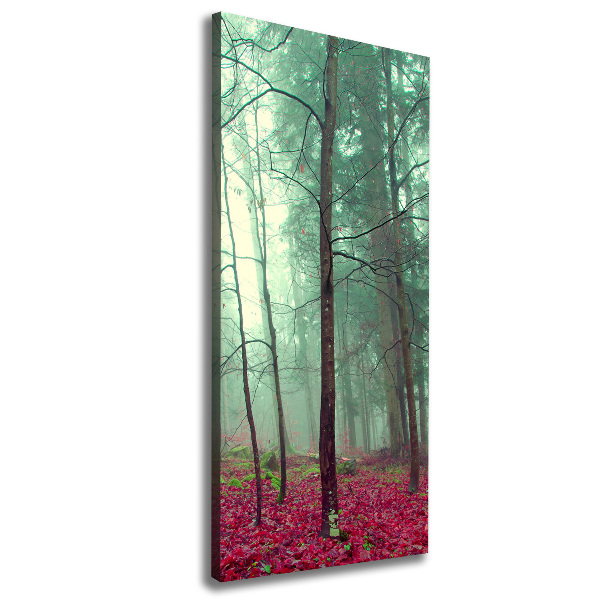 Fotografía en lienzo vertical Bosque en otoño