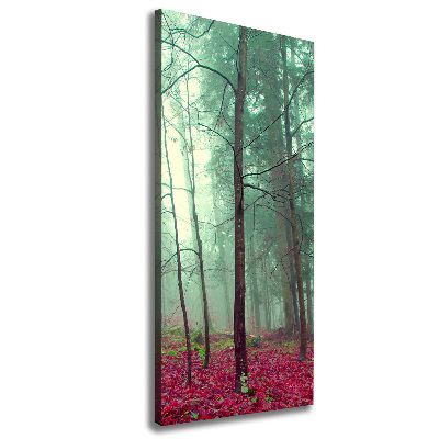 Fotografía en lienzo vertical Bosque en otoño