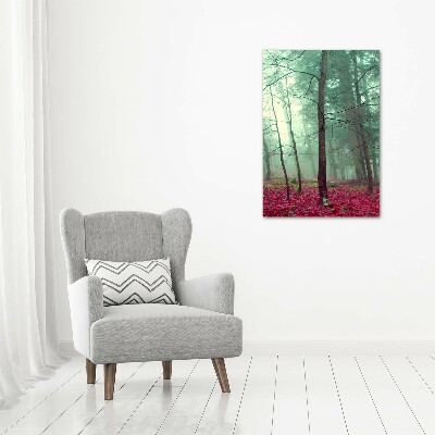 Fotografía en lienzo vertical Bosque en otoño