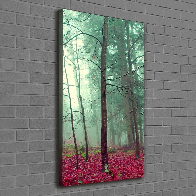 Fotografía en lienzo vertical Bosque en otoño
