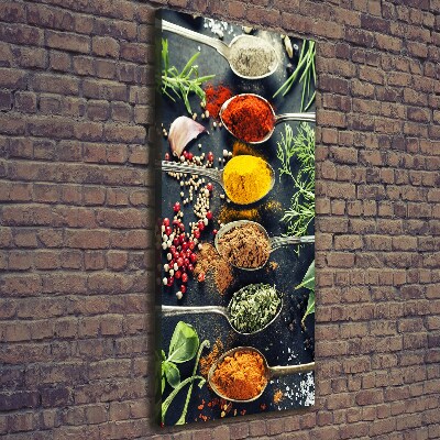 Fotografía en lienzo vertical Especias