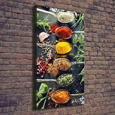 Fotografía en lienzo vertical Especias