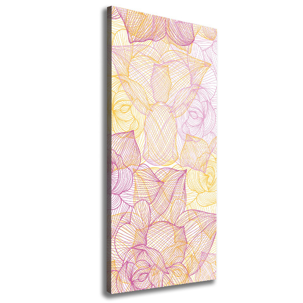 Impresión en lienzo vertical Flores