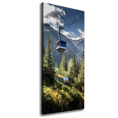 Cuadro moderno en lienzo resistente uv vertical Montaña rusa