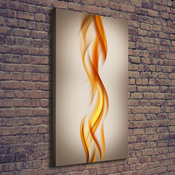 Cuadro canvas decorativo para salón vertical Ondas abstractas