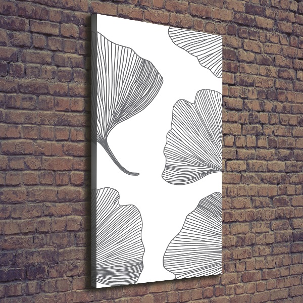 Fotografía en lienzo vertical Gingko
