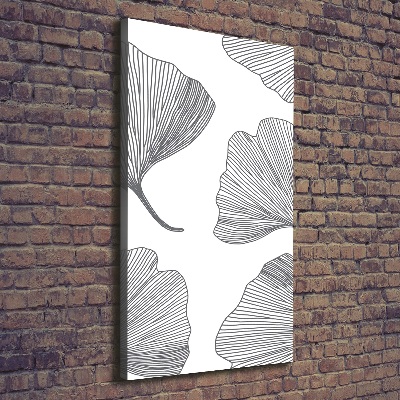 Fotografía en lienzo vertical Gingko