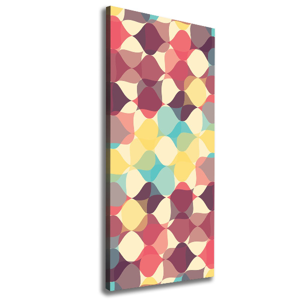 Cuadro moderno en lienzo resistente uv vertical Fondo geométrico