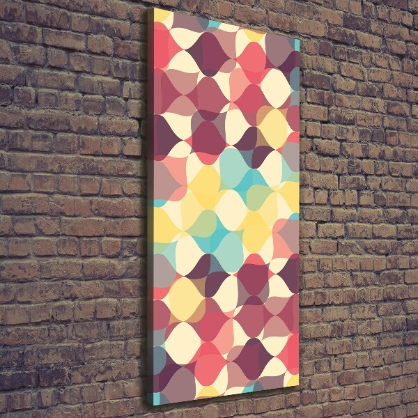 Cuadro moderno en lienzo resistente uv vertical Fondo geométrico