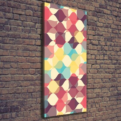 Cuadro moderno en lienzo resistente uv vertical Fondo geométrico