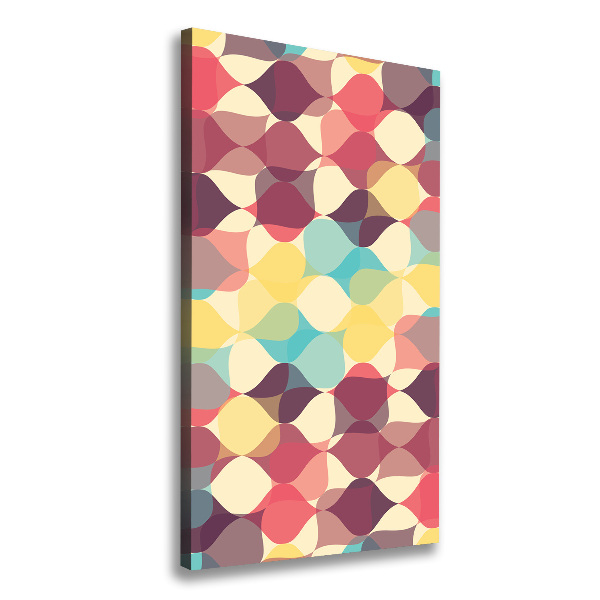 Cuadro moderno en lienzo resistente uv vertical Fondo geométrico