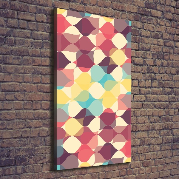 Cuadro moderno en lienzo resistente uv vertical Fondo geométrico