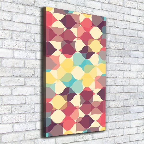Cuadro moderno en lienzo resistente uv vertical Fondo geométrico