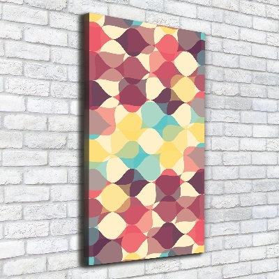 Cuadro moderno en lienzo resistente uv vertical Fondo geométrico