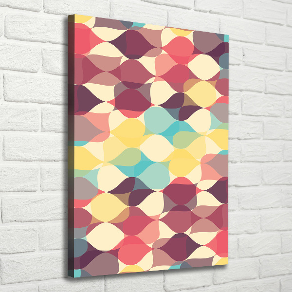 Cuadro moderno en lienzo resistente uv vertical Fondo geométrico