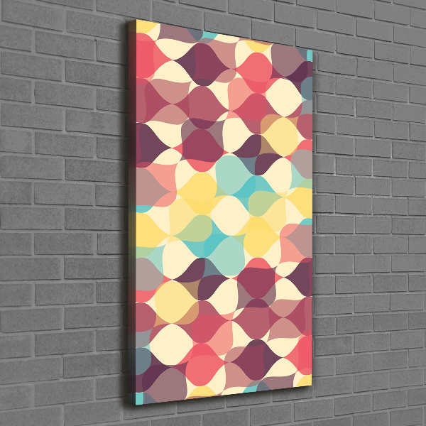 Cuadro moderno en lienzo resistente uv vertical Fondo geométrico