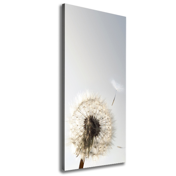 Cuadro canvas decorativo para salón vertical Diente de león