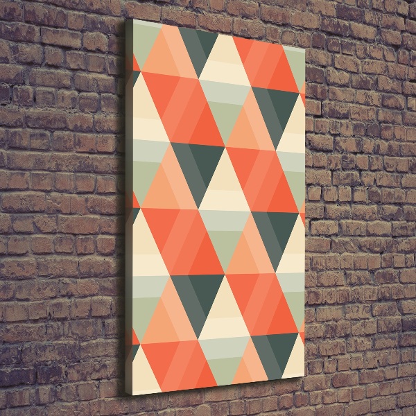 Fotografía en lienzo vertical Fondo geométrico