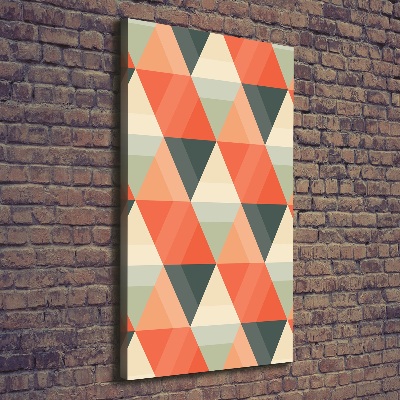 Fotografía en lienzo vertical Fondo geométrico