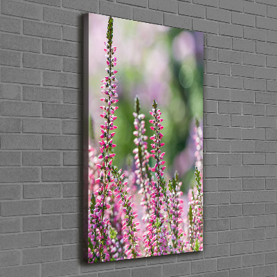 Impresión en lienzo vertical Brezo