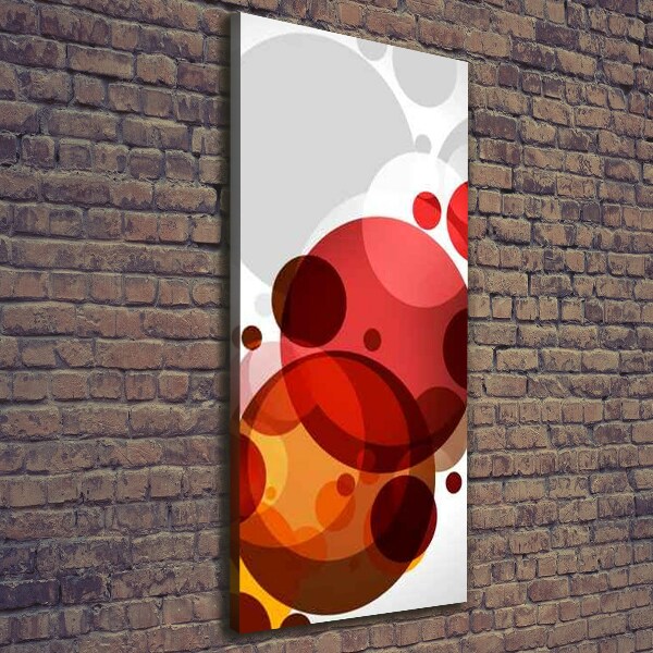Cuadro canvas decorativo para salón vertical Abstracción circular