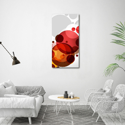 Cuadro canvas decorativo para salón vertical Abstracción circular