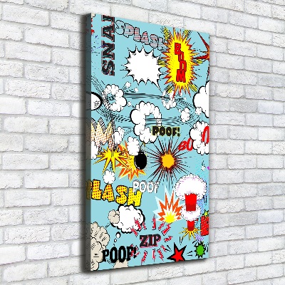 Nowoczesny fotoobraz canvas na ramie pionowy Komiks