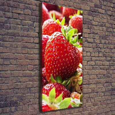 Cuadro moderno en lienzo resistente uv vertical fresas
