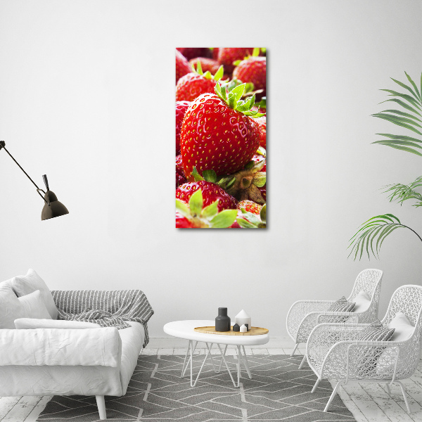 Cuadro moderno en lienzo resistente uv vertical fresas
