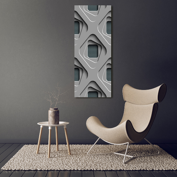 Fotografía en lienzo vertical Abstracción 3D