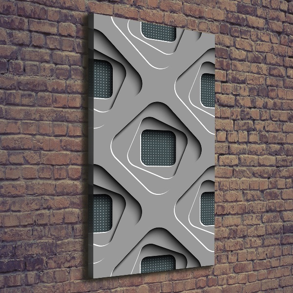 Fotografía en lienzo vertical Abstracción 3D