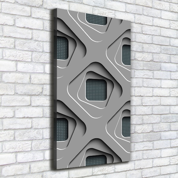 Fotografía en lienzo vertical Abstracción 3D