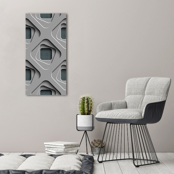 Fotografía en lienzo vertical Abstracción 3D