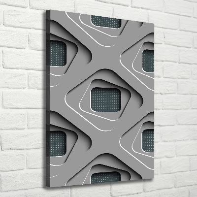 Fotografía en lienzo vertical Abstracción 3D
