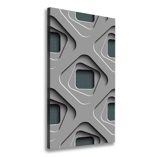 Fotografía en lienzo vertical Abstracción 3D