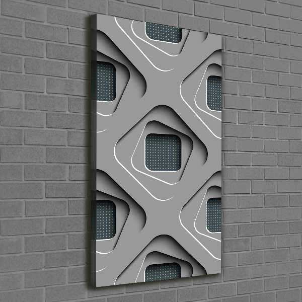 Fotografía en lienzo vertical Abstracción 3D