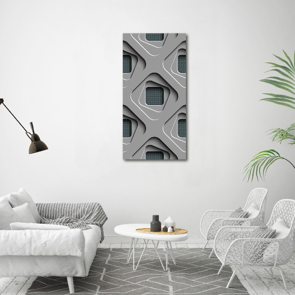 Fotografía en lienzo vertical Abstracción 3D