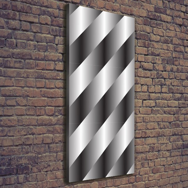 Cuadro canvas decorativo para salón vertical Rayas abstractas