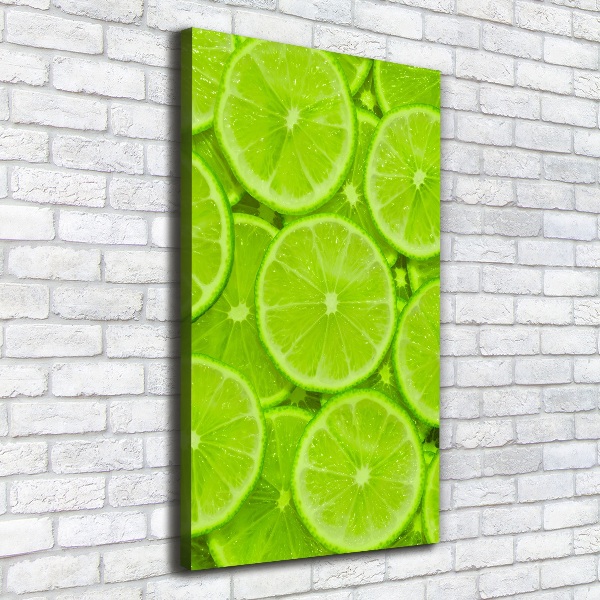 Nowoczesny obraz canvas na ramie pionowy Limonki