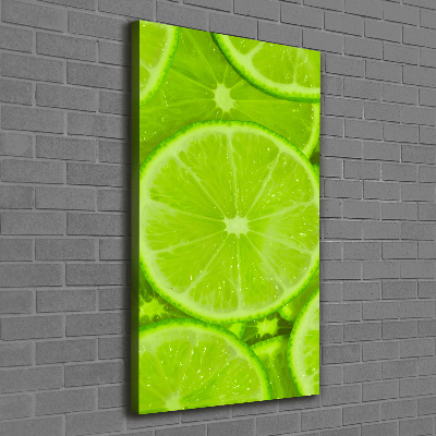 Cuadro canvas decorativo para salón vertical Limas