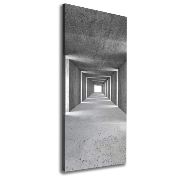 Cuadro moderno en lienzo resistente uv vertical Túnel de hormigón
