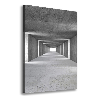 Cuadro moderno en lienzo resistente uv vertical Túnel de hormigón