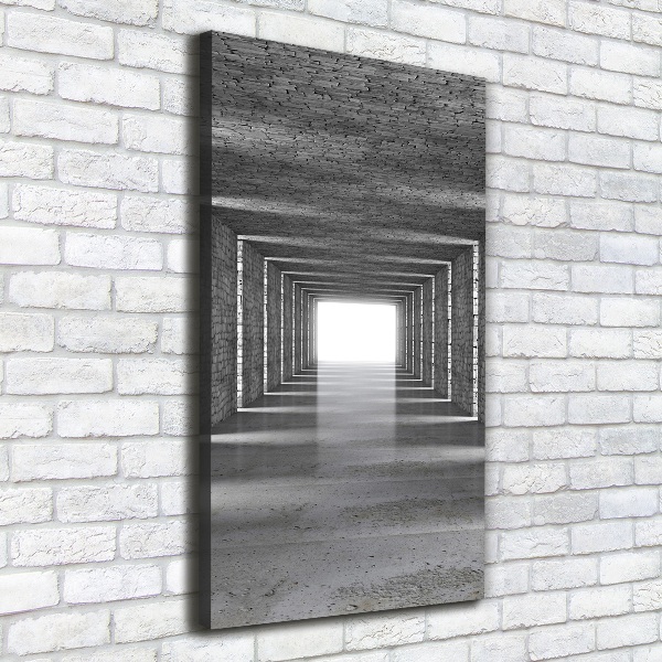 Impresión en lienzo vertical Túnel de ladrillos