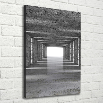 Impresión en lienzo vertical Túnel de ladrillos