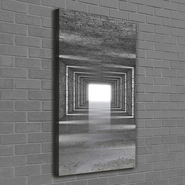 Impresión en lienzo vertical Túnel de ladrillos