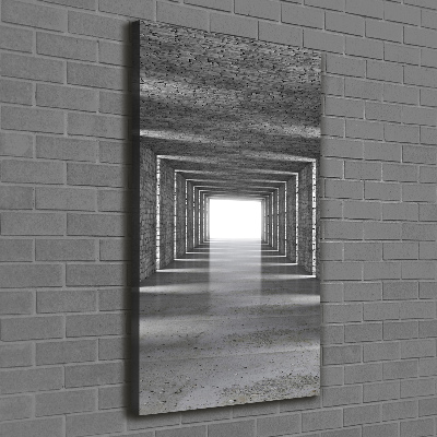 Impresión en lienzo vertical Túnel de ladrillos