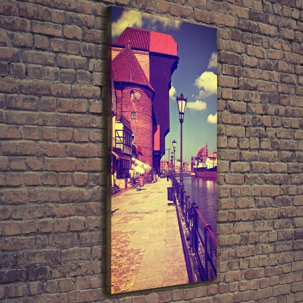 Fotografía en lienzo vertical Gdansk, Polonia